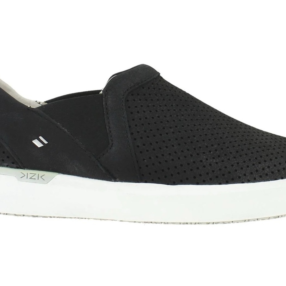 Women's KIZIK Vienna Black Matte Nubuck Leather - Hands Free Shoes